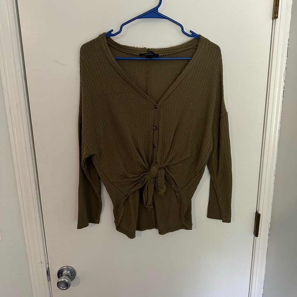 Forever 21 Khaki Knit Sweater